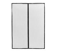 Tenda Zanzariera Magnetica Calamitata Nera Universale Porta Finestra Anti Insetti Mosche 120x240 Cm
