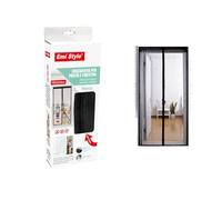 Tenda Zanzariera Magnetica Per Porta Finestra Con Adesivo, Zanzariera Anti Insetti, Facile da Installare (160x240cm, Nero)
