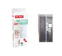Tenda Zanzariera Magnetica Per Porta Finestra Con Adesivo, Zanzariera Anti Insetti, Facile da Installare (130x220cm, Bianco)