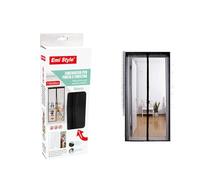 Tenda Zanzariera Magnetica Per Porta Finestra Con Adesivo, Zanzariera Anti Insetti, Facile da Installare (110x220cm, Nero)