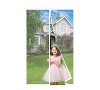 Tenda Zanzariera Magnetica Porta,95x160cm Tenda Zanzariera Finestra,Chiuso Automaticamente Pieghevole Totalmente Magnetica,Porte per Balconi Portefinestre Bianco