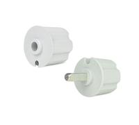 TENDAGGIMANIA 1 Coppia Calotta con Foro e Perno Quadro per Rullo Avvolgitore Tenda da Sole per Esterno - per Rullo di Diametro 70 mm