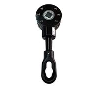 TENDAGGIMANIA Argano per Tende da Sole a Caduta e a Cappottina con Movimento Manuale Tramite Asta di Manovra - Colore Nero - Modello Speed Rapporto 3:1 (con 3 Giri srotoli 1 Metro di Tessuto)