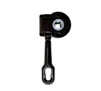 TENDAGGIMANIA Argano per Tende da Sole a Caduta e con Movimento Manuale Tramite Asta di Manovra - Colore Nero - Rapporto 11:1 (con 11 Giri srotoli 1 Metro di Tessuto)