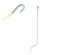 TENDAGGIMANIA Asta di Manovra per Tende da Sole Avvolgibile Universale - Colore: Avorio - Misura: 120 CM - Manovella per Tende da Sole in Ferro Laccato