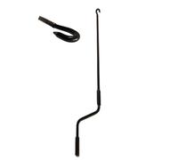 TENDAGGIMANIA Asta di Manovra per Tende da Sole Avvolgibile Universale - Colore: Nero - Misura: 180 CM - Manovella per Tende da Sole in Ferro Laccato