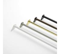 TENDAGGIMANIA Bacchette per Tende a Vetro - 1 COPPIA Aste per Tende senza Forare ESTENSIBILE in Ferro COLORE BIANCO -MISURA 30/40CM- Astine per Tende a Finestra FORTE TENUTA E PRESSIONE