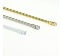 TENDAGGIMANIA Bacchette per tende a vetro 1 Coppia - Bastone tenda a pressione estensibile a finestra in alluminio - Colore Bianco - Spessore 8 MM - Misura: da 60 a 80 CM