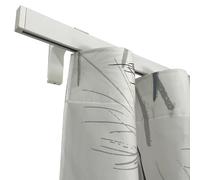 TENDAGGIMANIA Binario Tenda Soffitto/Parete Piatto Lunghezza 320 CM BIANCO con Giunzione Centrale -Ideale anche per Tende ad Onda - Bastone Completo di Tappi Laterali - Movimento Manuale