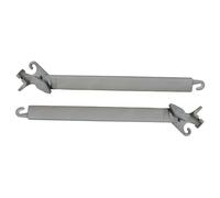 TENDAGGIMANIA Braccetti per Tende da Sole a Caduta Esterne in Alluminio - 1 Coppia di Bracci Tende da Sole Ricambi REGOLABILI + 4 Viti autoforanti Incluse - Colore Grigio - Misura 70 cm