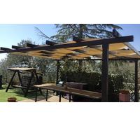 TENDAGGIMANIA Fascia Ombreggiante per pergola PVC Impermeabile 650 gr/mq- VARI COLORI E MISURE - Teli per Pergolati Onde SU MISURA Telo Copertura Pergolato Gazebo
