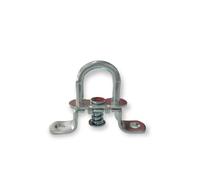 TENDAGGIMANIA Fermo CAVALLOTTO per Placca Occhiello A Molla Ovale 42 X 15 MM - Materiale: Ferro Zincato per Teloni, Gazebo, Copertura Laterale - Occhiello Girevole