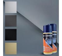 TENDAGGIMANIA Kit Cielo Auto Tessuto Cielo Tetto Auto Colla Spray Pennello Alte Temperature Ripara Telo per Tetto Auto Interno Tappezzeria per Auto (3 MT + 2 Colle Spray, 1410 Grigio)