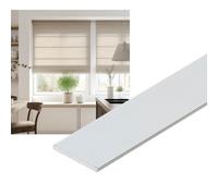TENDAGGIMANIA Profilo Barra piatta in alluminio Bianco - Pesi per tende da interno Lunghezza 100CM- Altezza 4CM - Spessore 2MM - Pesi per tende a pannello e a pacchetto