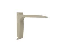 TENDAGGIMANIA Staffa per Bastone Tenda Binario Moderno Colore Tortora - Modello Cubo/Piatto - Kit Accessori per Montaggio zineffa per Tenda Personalizzabile