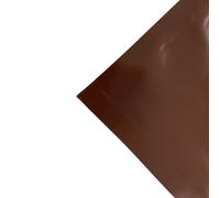 TENDAGGIMANIA Telo PVC Impermeabile Esterno 650 g/m² - Altezza 250 CM- Telone Resistente, Antistrappo, Antipioggia- MARRONE- Vendita al mezzo metro lineare