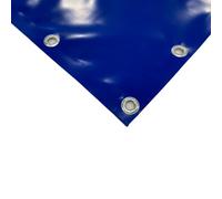 TENDAGGIMANIA Telone Occhiellato impermeabile per esterno - Telo pvc 650 gr per coperture barca camion pergolato copri camper copri legna - Telo impermeabile esterno Misure 4X4, BLU