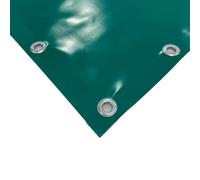 TENDAGGIMANIA Telone Occhiellato impermeabile per esterno - Telo pvc 650 gr per coperture barca camion pergolato copri camper copri legna - Telo impermeabile esterno Misure 6X8, VERDE