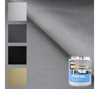 TENDAGGIMANIA Tessuto Cielo Auto Kit + Colla Spray/Pennello Alte Temperature - Modello Nido d'Ape Colore Grigio 1410 - Misure L.2,5 MT X H.1,5 MT Ripara Tetto Auto Scollato