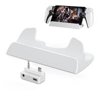 Tendak Supporto per supporto con ricarica di tipo C e adattatore per cuffie PlayStation Portal Remote Player, supporto per portale PS, convertitore di ricarica e supporto base per lettore remoto PS5