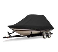 Tendalino Barca Copertura for barca Jumbo Cruiser da 18-28 piedi 210D, resistente all'acqua marina, protezione solare, protezione UV, copertura for ormeggio di sci e pesci Telo Copri Barca(24-26FT)