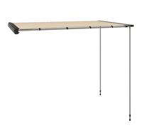 Tendalino Da Tetto Auto Laterale E Impermeabile Con Altezza Regolabile, 2.5x1.6m, Cachi