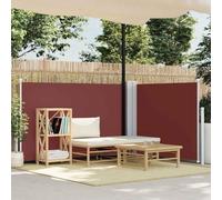 Tendalino Laterale Estensibile, Marrone 120x600 cm, Tenda a Rullo per Esterno con Retrazione Automatica, Frangivista Balcone e Separe da Giardino, Poliestere UV
