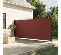 Tendalino Laterale Estensibile, Marrone 180x300 cm, Poliestere con Rivestimento PU, Frangivista Balcone e Separe da Esterno, Tenda a Rullo per Giardino e Patio