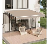 Tendalino manuale retrattile da 2 x 1,5 m, tenda da sole con manovella