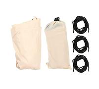 Tendalino parasole a forma di triangolo, tenda da sole per esterni, telo ombreggiante impermeabile con protezione UV 3x3x3 m con anelli in acciaio inox D per patio, giardino, pisci (Bianca)