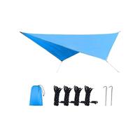 Tendalino Parasole da Esterno, Tenda da Sole A Vela Oxford 210D, Protezione Solare Tenda Vela Ombreggiante, per Balcone Giardino(Blue)