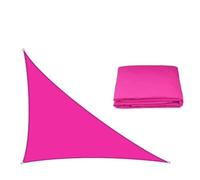 Tendalino parasole impermeabile triangolare, protezione solare, copertura esterna, tenda da sole for giardino, patio, piscina, campeggio, 420D Tenda a Vela Triangolare(Rose Red,3x4x5m)
