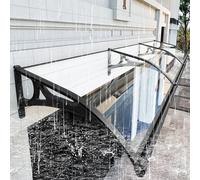 Tendalino parasole in policarbonato trasparente per finestre e porte con | La tenda parasole trasparente in policarbonato con staffa in alluminio offre protezione dalla luce solare e dai raggi UV,