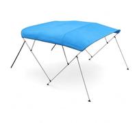 Tendalino per Barca a 4 Archi con Telaio Pieghevole e Telo Idrorepellente | Supporti in lega di alluminio da 2,5 cm, basi in nylon, lunghezza 244 cm e più larghezze