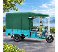 Tendalino Protezione Vento e Protezione Solare Ispessita | Tendalino in PVC Durevole, Parabrezza Protettivo, Design Trasparente(Green,150x95cm/59.1x37.4in)