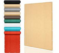 Tendalino rettangolare resistente alle intemperie con protezione UV al 98% for giardino, cortile, balcone, rete ombreggiante occhielli(Cream Color,260x700cm)