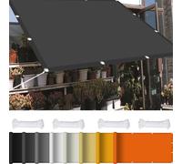 Tendalino Vela da Giardino 1.5 x 4.5 m 98% Protezione UV Tenda Sole per Esterno Facile da Installare per Esterno Giardino Terrazza, Grigio Scuro