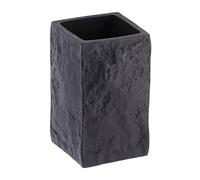 Tendance - Bicchiere Quadrato in poliresina Effetto Pietra Nera