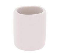 Tendance - Bicchiere Rotondo Effetto Grezzo in poliresina 350 ml - Avorio