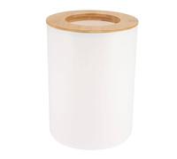 Tendance - Cestino in pp con coperchio in bambù 5l - bambù bianco