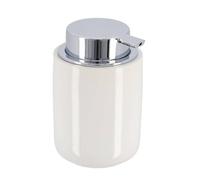 Tendance - Dolomite distributore di sapone rotondo cromo pompa 235 ml - bianco