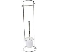 Tendance Metal scopino WC e Dispenser, Bianco