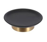 Tendance - Portasapone in poliresina Arusha Gold - Nero