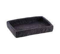 Tendance - Portasapone in poliresina, Rettangolare, Effetto Pietra - Nero