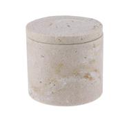 Tendance - Scatola di Cotone in poliresina travertino - Naturale