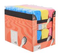Tendance - Set di 3 spugne in cellulosa con Forma ergonomica - Multicolore