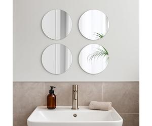 Tendance - Set di 4 specchi rotondi 30cm diametro 2mm - liscio