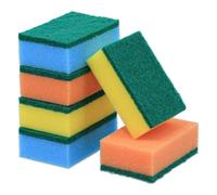 Tendance - Set di 6 spugne in Schiuma con Un Lato abrasivo - Multicolore