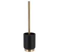 Tendance - Spazzola per WC in poliresina Arusha Gold - Nero