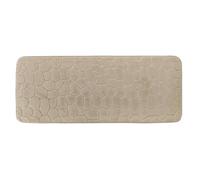 Tendance - Tappeto in microfibra memory foam effetto ciottoli 45x120 cm - Taupe - Bagno - Tappeto